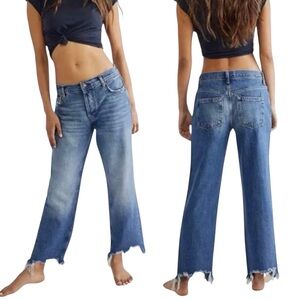 WE THE FREE x FREE PEOPLE Maggie Wide Straight Leg Jean